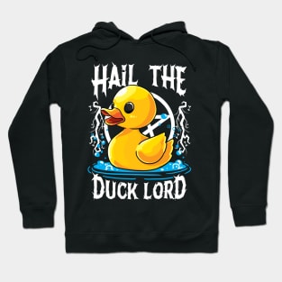 Hail the Duck Lord Pun Meme Men Women Funny Halloween Hoodie